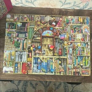 1000 Piece Colorful Bookcase Puzzle